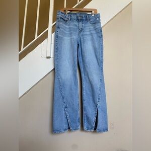 American Eagle Outfitters Blue Flare Wide Leg Jeans